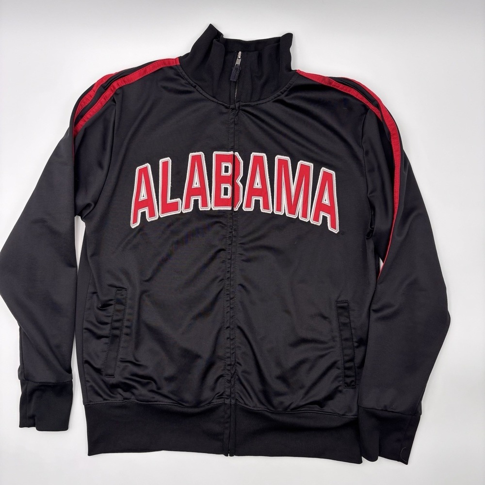 Stadium Athletics Alabama Crimson Tide Jacket Mens M Black Track Full Zip